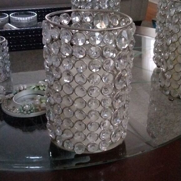 Crystal Candle holders  - Picture 1 of 3